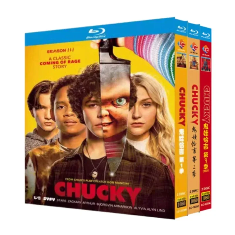 Home Cinema Dvd - Chucky Season 1-3 Blu-ray Disc