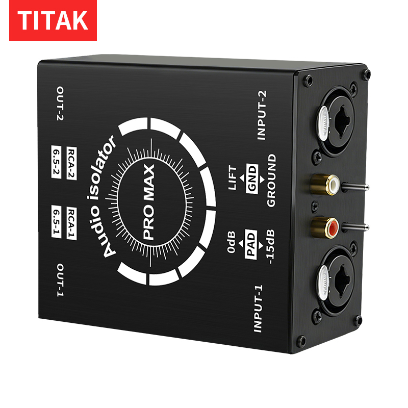 Home Cinema Furniture - 3Pin XLR/RCA/TS/TRS Ground Loop Noise Isolator