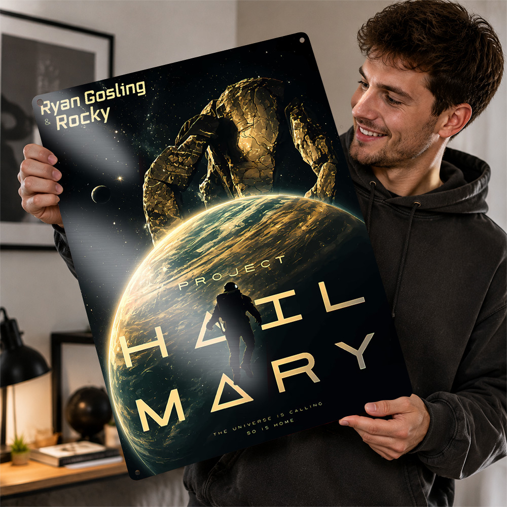 Home Cinema Gifts - Project Hail Mary Movie Poster Cinema