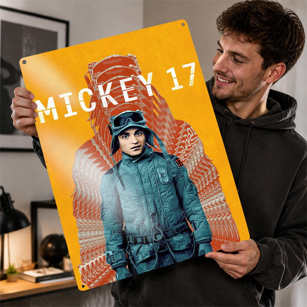 Home Cinema Gifts - Mickey 17 Movie Metal Poster Cinema