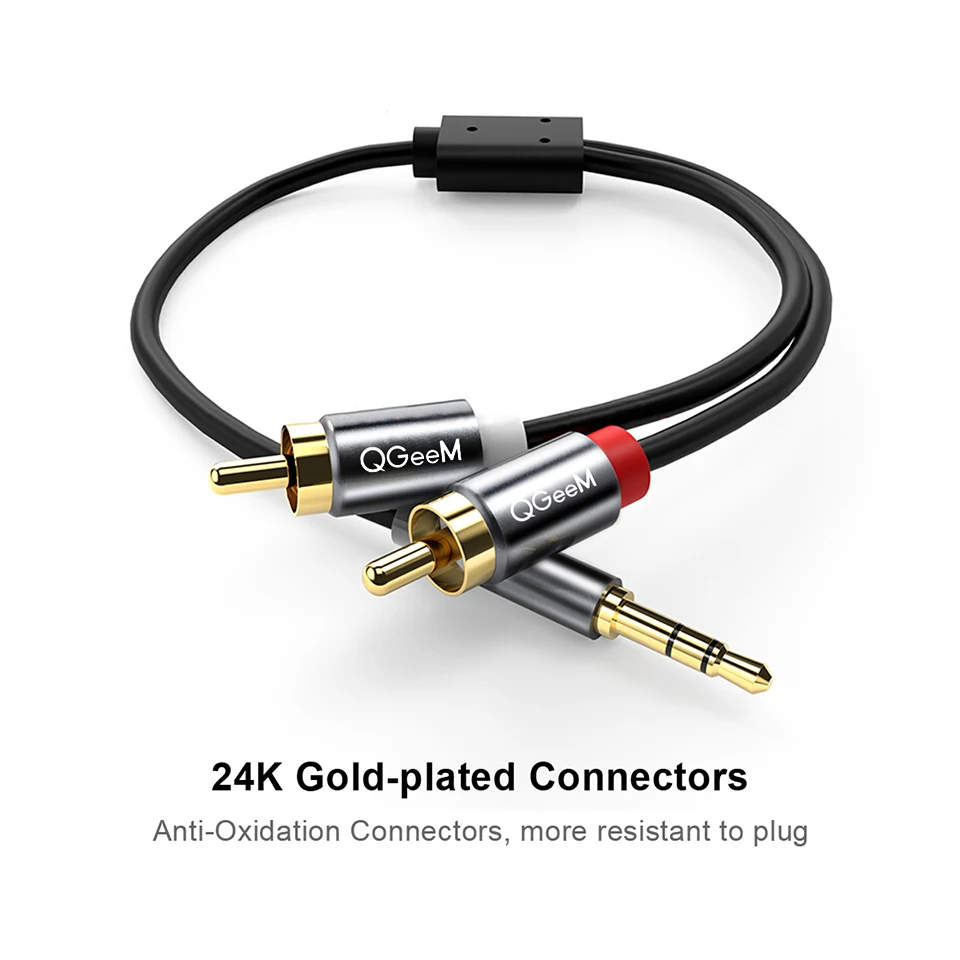 QGeeM RCA Cable 2RCA to 3.5 Au - огляд і ціна Home Cinema Dvd