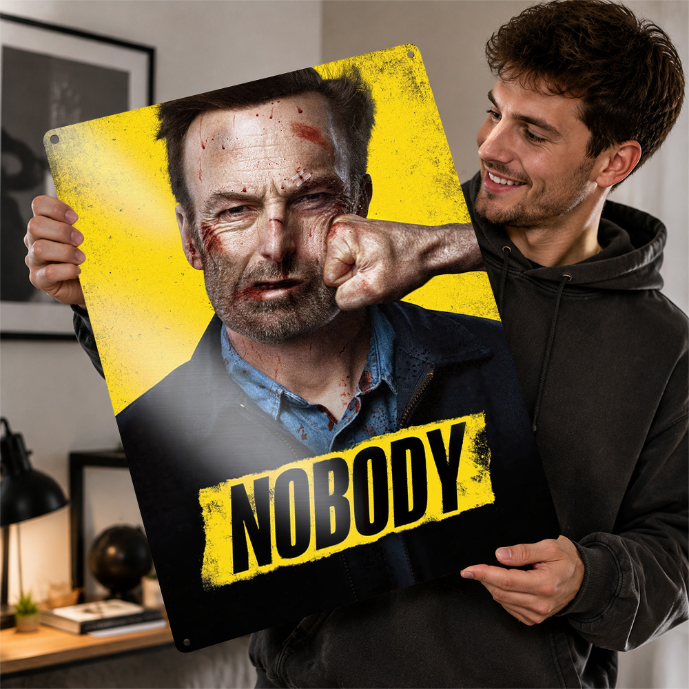 Nobody Movie Metal Poster Cine - огляд і ціна Home Cinema Gifts
