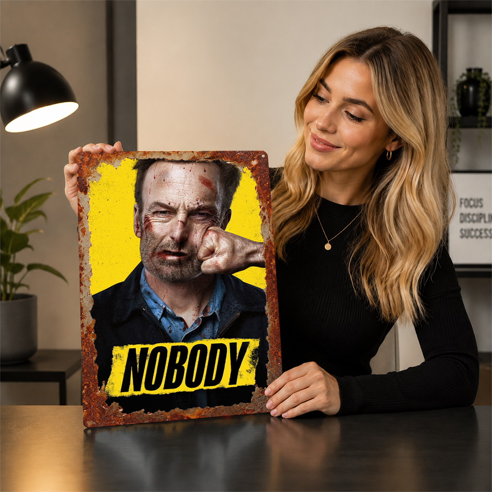 Nobody Movie Metal Poster Cine - огляд і ціна Home Cinema Gifts