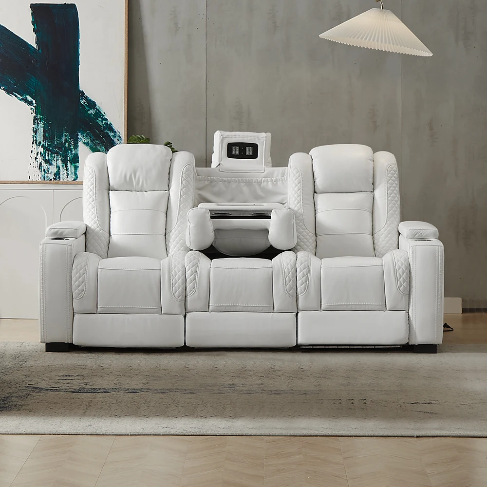 Luxury Power Recliner White Le - огляд і ціна Home Cinema Recliners