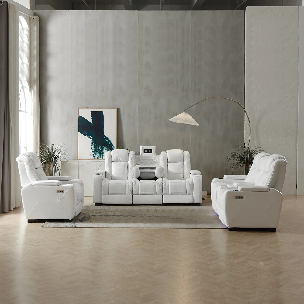 Luxury Power Recliner White Le - огляд і ціна Home Cinema Recliners