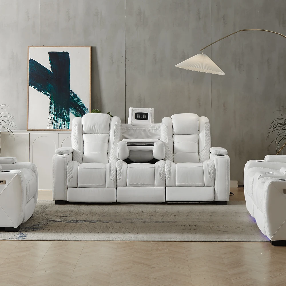 Luxury Power Recliner White Le - огляд і ціна Home Cinema Recliners