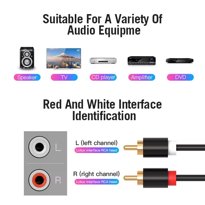 Dual RCA Cable HIFI Stereo 2 R - огляд і ціна Home Cinema Dvd