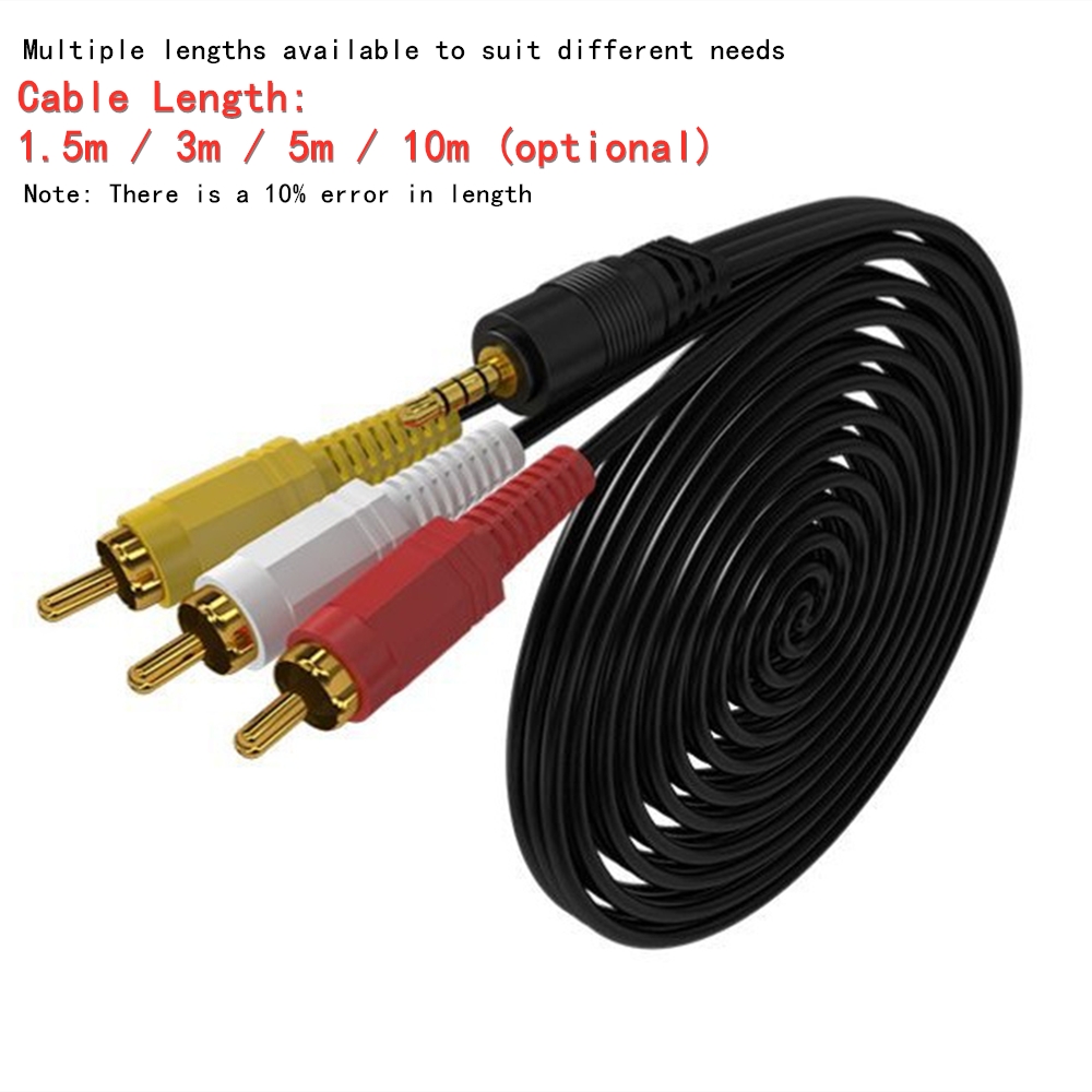 3.5mm to 3 RCA Audio Video Cab - огляд і ціна Home Cinema Ampli