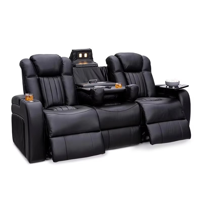 Leather Recliner Sofa Sets Pow - огляд і ціна Home Cinema Recliners