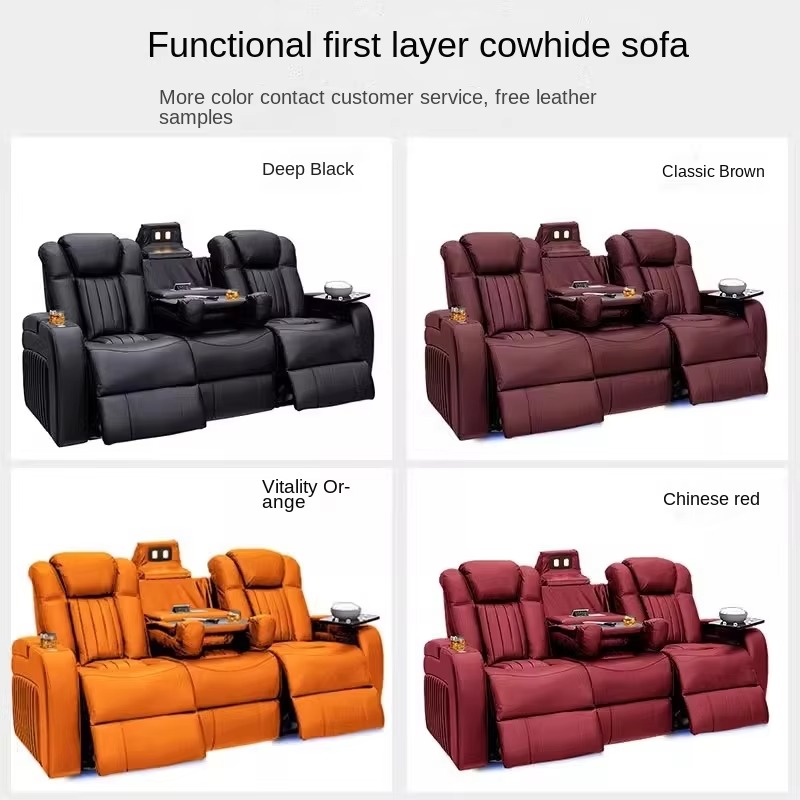 Leather Recliner Sofa Sets Pow - огляд і ціна Home Cinema Recliners