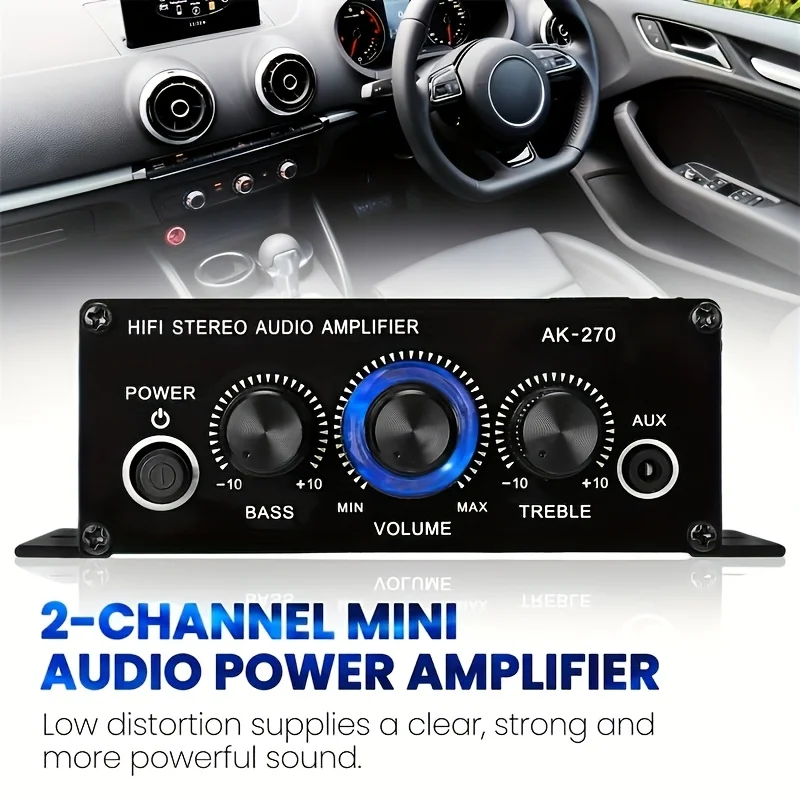 AK-270 400W Mini Power Amplifi - огляд і ціна Home Cinema Ampli