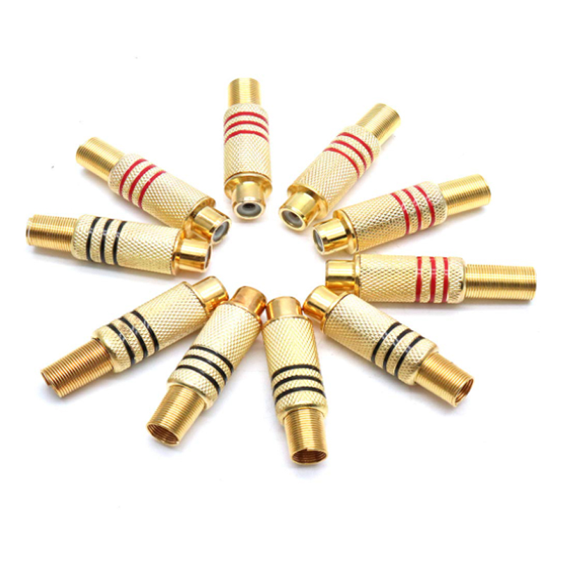 4PCS RCA Plug Gold Plated Sold - огляд і ціна Home Cinema Ampli